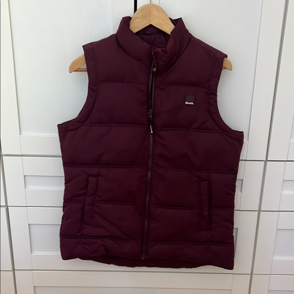 Bench Burgundy Puffer Vest